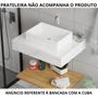 Imagem de Bancada Porcelanato Mellstone Elite Calacata Cuba Branca