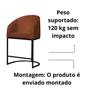 Imagem de Banco Banqueta Alta Poltrona Mia Base Metal Preta Veludo