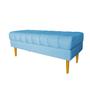 Imagem de Banco Bau Jade 140cm Suede Azul Turquesa - AM Interiores