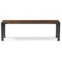 Imagem de Banco Broadway Rustic Brown Base Aco Grafite 120cm - 39247