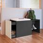 Imagem de Banco Flow com Futon 1 GV Grafite e Nature