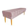 Imagem de Banco Jade 120cm Suede Rose - Lares Decor