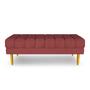 Imagem de Banco Jade 160cm Suede Bordo - Lares Decor