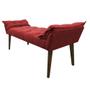 Imagem de Banco Opalla 120x Suede Vermelho - Dominic Decor