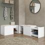 Imagem de Banco Organizador Com Gaveta Sapateira E Futon Linha Flow - Be Mobiliário
