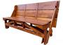Imagem de Banco que vira mesa de 2 metros madeira maciça rústica mesa para área de churrasco