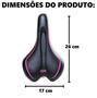 Imagem de Banco Selim 280 x 170mm Premium RVS Selle Royal Com Carrinho Preto e Rosa