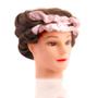 Imagem de Banda headband de vara de curling sem calor sem calor enrola rolos de cabelo de fita dormindo soft silk headband Hair Curlers DIY Hair Rollers Gift Rolos de cabelo (rosa)