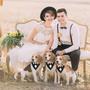 Imagem de Bandana de casamento Dog Tuxedo ADOGGYGO, roupa formal para animais de estimação