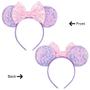 Imagem de Bandana Eisyaa Mouse Ears Bow Purple Rapunzel para mulheres