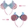 Imagem de Bandana Seamoy Sequin Stitch Minnie Ears rosa para mulheres