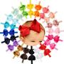 Imagem de Bandanas CÉLLOT para bebês e meninas, fita de gorgorão, 11 cm, laços de cabelo x20