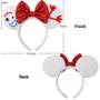 Imagem de Bandanas Mouse Ears UNSPAZ para mulheres, meninas e meninos (brancas)