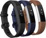 Imagem de  Bandas compatíveis com Fitbit Alta e Fitbit Alta HR, pacote com 3 pulseiras de silicone macio para Fitbit Alta HR Bandas com fivela de metal segura para homens e mulheres, pequenas