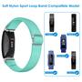 Imagem de Bandas elásticas Fintie Compatíveis com Fitbit Inspire 2 / Inspire HR / Inspire, Ellon Loop Band Ajustável Pulseira acessório de correia respirável, verde marinho