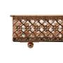 Imagem de Bandeija retangular full fit em ferro com espelho 23x14x5cm cobre 26857