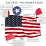 Imagem de Bandeira Anley EverStrong Series American US 91x152cm Nylon