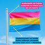 Imagem de Bandeira Avulsa Orgulho LGBT Cores em Cetim Brilhante - Tamanho Médio 80cm x 55cm
