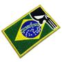 Imagem de Bandeira Brasil Justiceiro Patch Bordado Para Uniforme Boné