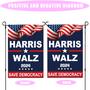 Imagem de Bandeira de jardim Harris Walz 2024 Kamala Harris Tim Walz 30x45cm