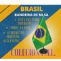 Imagem de Bandeira De Mesa Brasil Super Luxo Tecido Brilhante