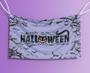 Imagem de Bandeira Decorativa Gato Happy Halloween 80cmx140cm Tecido Oxford 100% Poliéster