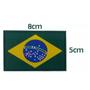 Imagem de Bandeira Do Brasil Emborrachada 3d Patch Com tiras autocolantes