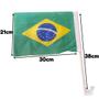 Imagem de Bandeira do Brasil P/ Carro Copa do Mundo ref: 246 Kit 2 Unidades