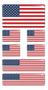 Imagem de Bandeira Dos Estados Unidos - Adesivo Resinado Cartela