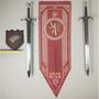 Imagem de Bandeira Flâmula Com Brasão Casa Lannister Game Of Thrones