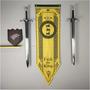 Imagem de Bandeira Flâmula Com Brasão Da Casa Cleogane Game Of Thrones