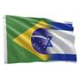 Imagem de Bandeira Israel e Brasil Grande 1,50 X 0,90 M