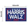 Imagem de Bandeira MAGJIUKE Harris Walz 2024 - 90x150cm - Frente e Verso