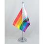Imagem de Bandeira Mesa 29 Cm (mastro) Progress Gay - Gls - Lgbt
