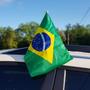 Imagem de Bandeira para Janela Carro Suporte Haste Brasil Copa do Mundo