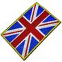 Imagem de Bandeira Reino Unido Patch Bordada passar a ferro ou costura