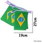 Imagem de Bandeirinha Brasil Copa Mundo 5 Metro Tecido Poliéster 19x27