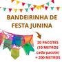 Imagem de Bandeirinhas 200m Plástica São João Arraial Festa Junina 