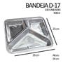 Imagem de Bandeja 0900 ml 3 div. d-17 c/100 wyda