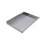 Imagem de Bandeja aço inox retangular 30x50 com alça rasa ZPBN30x50x3