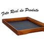 Imagem de Bandeja Bebidas Xícaras Café Bar Decorativa Portátil Pequena Aparador Ambiente Escritório Casa