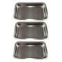 Imagem de Bandeja Cirurgica Inox 22X12X03,5Cm 600Ml Kit Com 3 Unidades