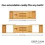 Imagem de Bandeja de banheira Caddy Deep Calm Bamboo Expansível