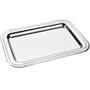 Bandeja de Inox Tramontina Ciclo Retangular 42x30cm para Servir Cafezinhos Chás Rasa Imagem de Bandeja de Inox Tramontina Ciclo Retangular 42x30cm para Servir Cafezinhos Chás Rasa