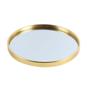 Imagem de Bandeja Decorativa Dourada Com Espelho - Redonda Clean 20cm
