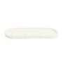 Imagem de Bandeja Decorativa Organizadora Pedra Oval Off White 29x11cm