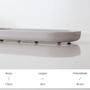 Imagem de Bandeja Decorativa Porta Objetos Potes Oval Banheiro Lavabo Sala Decoração