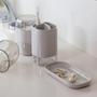 Imagem de Bandeja Decorativa Porta Objetos Potes Oval Banheiro Lavabo Sala Decoração