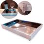 Imagem de Bandeja Espelhada Decorativa 12x24cm Vidro para Sala Cozinha Jantar Servir Mesa