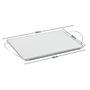 Imagem de Bandeja Espelhada Decorativa com Alça 20x30cm Prata para Decoração de Ambientes